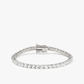 Lab Grown Diamond Tennis Bracelet  11.23 ct de diamants et or blanc 14 carats
