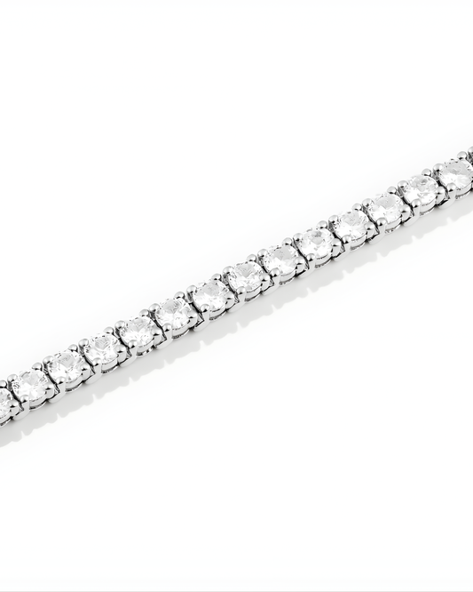 Lab Grown Diamond Tennis Bracelet 7.50 ct de diamants et or blanc 14 carats