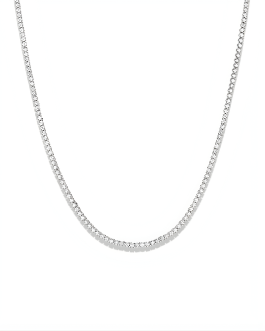 Tennis Collier en Or 14K – Diamants Lab Grown, 6.2 ct, 2mm