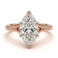 14k Gold Ring with 2 Carat Emerald Diamond – Triple Row Pave &amp; Brilliant Under Halo