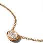 Collier VIKO Bezel avec Diamant de Laboratoire Taille Ovale en Or 14K