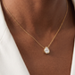 Collier VIKO Bezel avec Diamant de Laboratoire Taille Poire en Or 14K