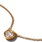 Collier VIKO Bezel avec Diamant de Laboratoire Taille Ronde en Or 14K