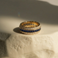 0.43 carat semi-eternity ring in 14k gold and lab-grown diamonds