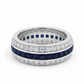 0.43 carat semi-eternity ring in 14k gold and lab-grown diamonds