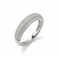 0.43 carat semi-eternity ring in 14k gold and lab-grown diamonds