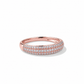 0.43 carat semi-eternity ring in 14k gold and lab-grown diamonds