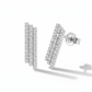Ensemble de joaillerie en or blanc 14K avec diamants de laboratoire – 6,48 ct VS EF