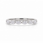 14k Gold Ring with 2 Carat Emerald Diamond – Triple Row Pave &amp; Brilliant Under Halo