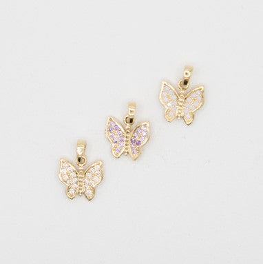 Pendentif papillon en or 10k