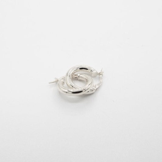 Boucles d'oreilles tube en or 10K, créoles épaisses 3mm