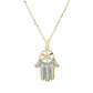 Copie de Collier Khomssa  | main de Fatima en or 10 carats | Fleur - Bijouterie Viko