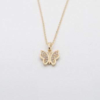 Pendentif papillon en or 10k