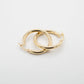 10K Gold Tube Earrings, 3mm Thick Hoops