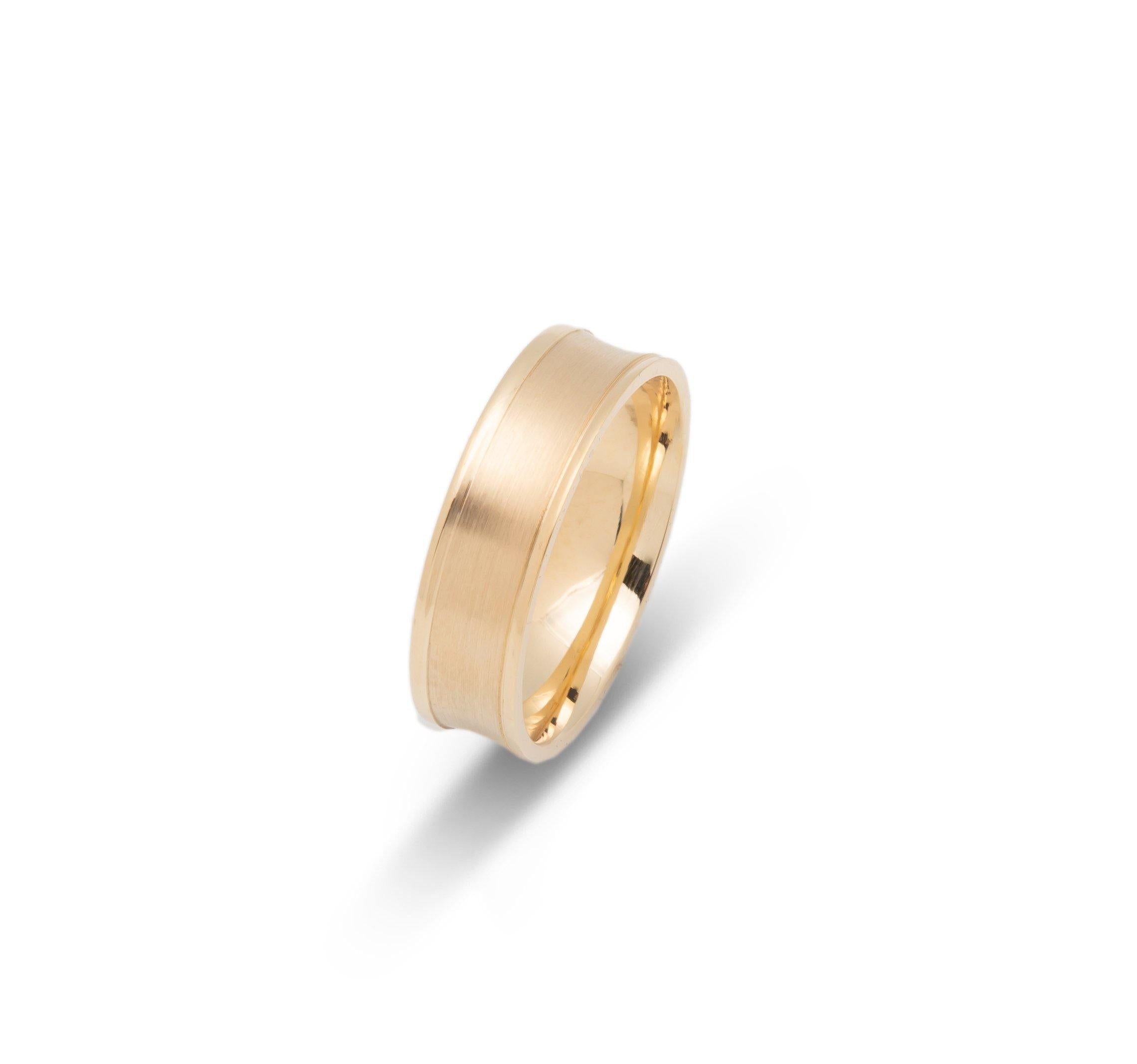 VK-3048 | Anneau de mariage pour hommes et femmes | Concave