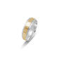 VK-3077 | Anneau de mariage deux tons | Motifs géométriques - Bijouterie Viko