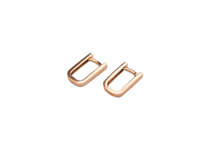 KAYLA | Boucles d'oreilles rectangulaires en or 10k
