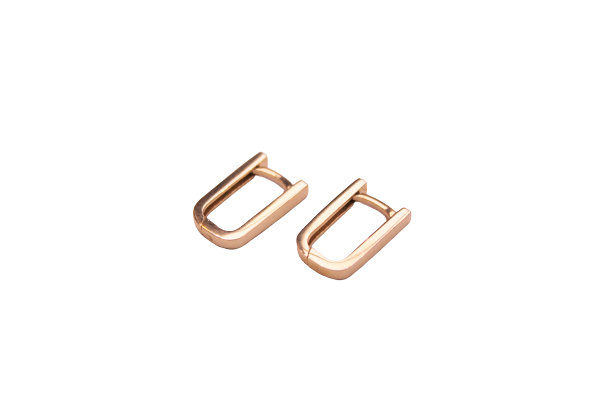 KAYLA | Boucles d'oreilles rectangulaires en or 10k