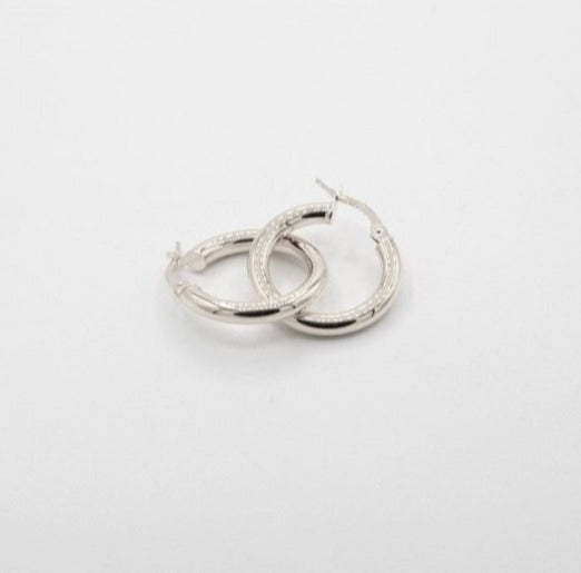 Boucles d'oreilles tube en or 10K, créoles épaisses 3mm