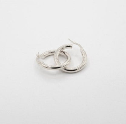 Boucles d'oreilles tube en or 10K, créoles épaisses 3mm