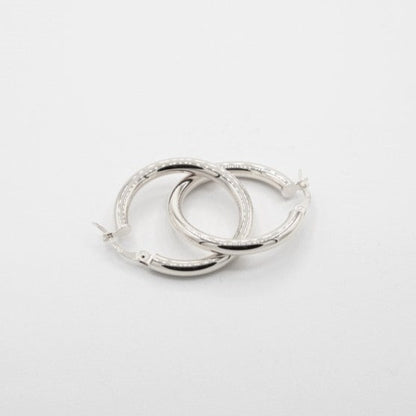 Boucles d'oreilles tube en or 10K, créoles épaisses 3mm