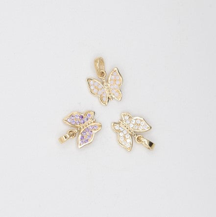 Pendentif papillon en or 10k