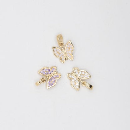 Pendentif papillon en or 10k
